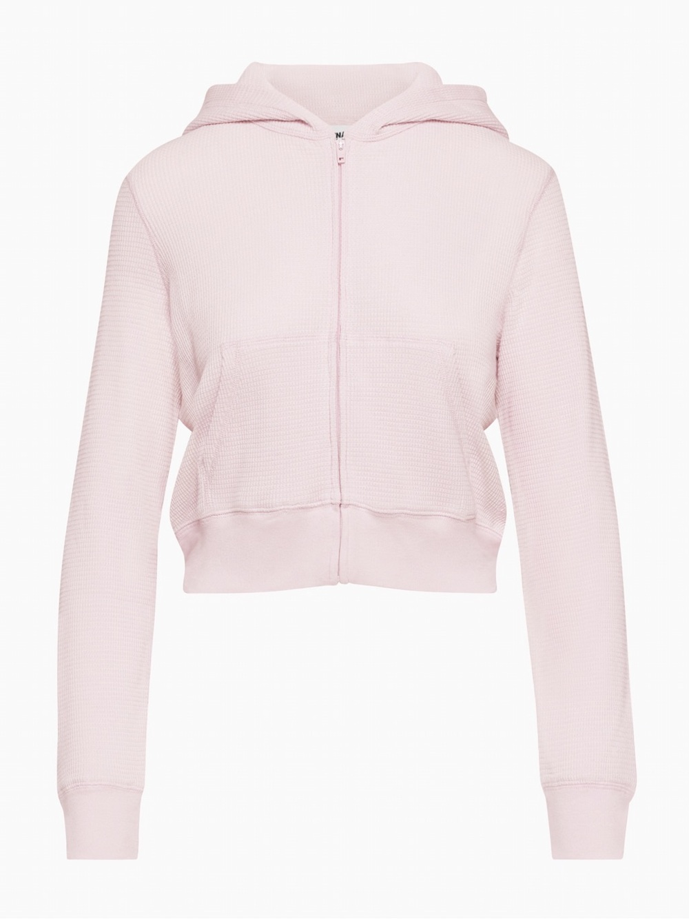 TNA Waffle Zip Cropped